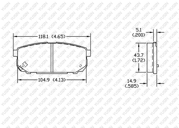 GDB3344 Rear Brake Pad