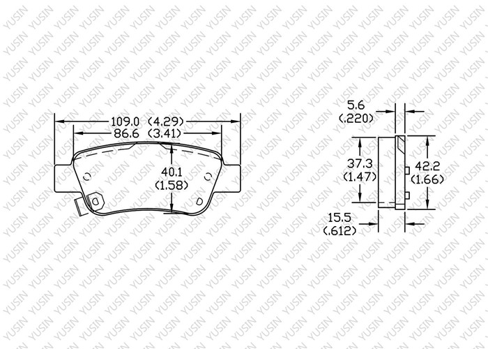 GDB3446 Rear Brake Pad