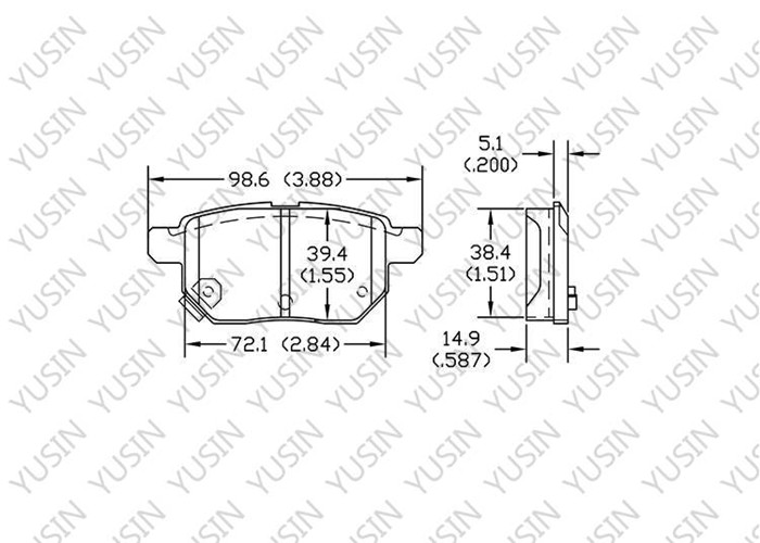 GDB3454 Rear Brake Pad