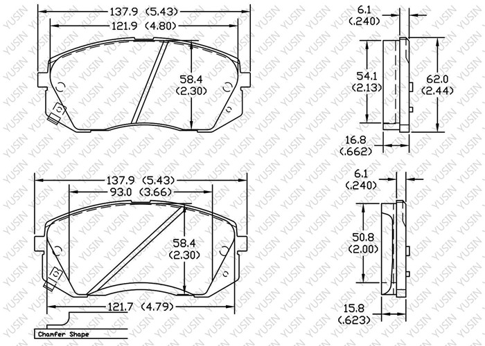 GDB3461 Front Brake Pad