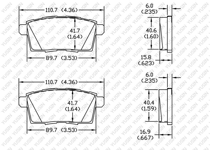 GDB3472 Rear Brake Pad