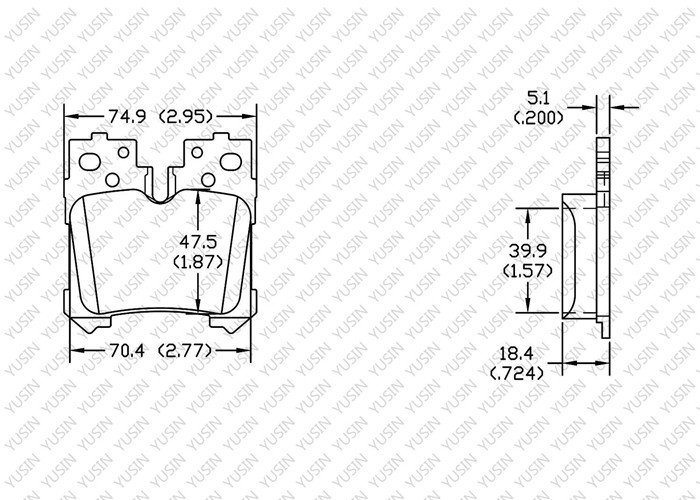 GDB3475 Rear Brake Pad