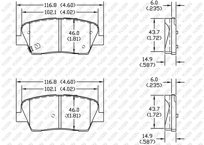 GDB3499 Rear brake pad