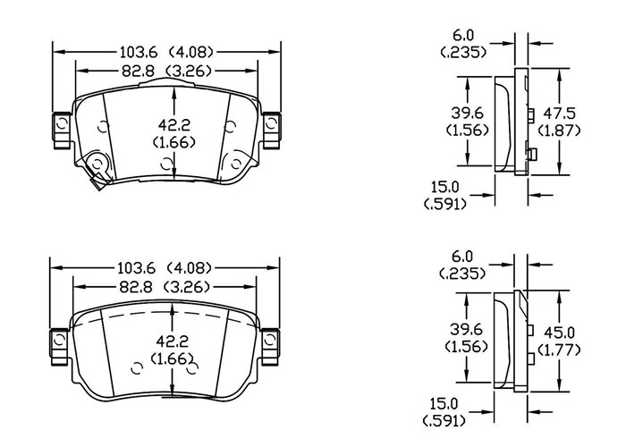 GDB3617 Rear Brake Pad