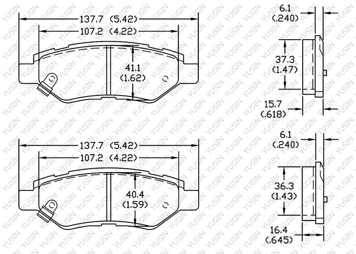 GDB4602 Rear Brake Pad