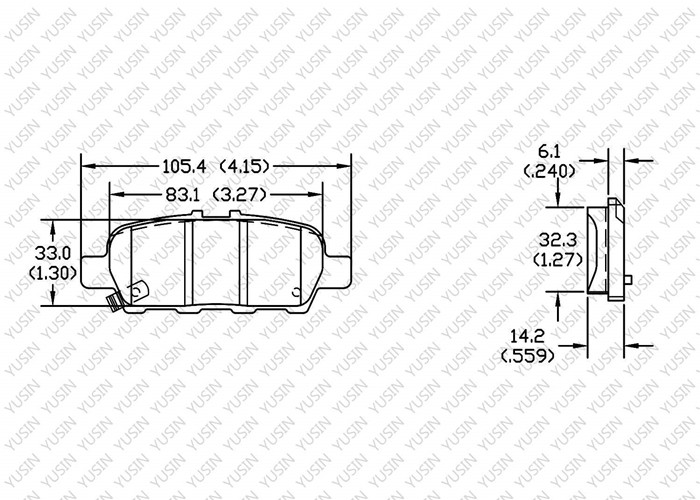 GDB7822 Rear Brake Pad