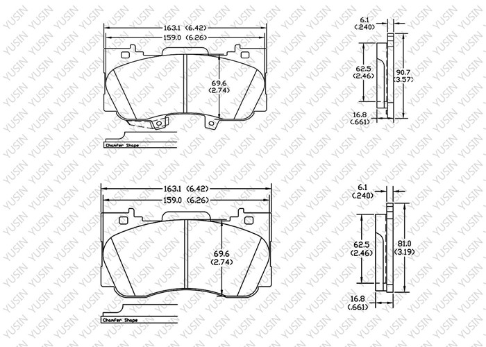 GDB8043 Front Brake Pad