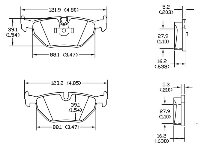 Wiesmann Rear Brake Pad