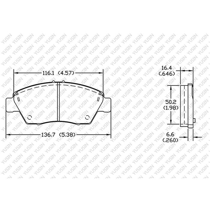 YHXBCP000004 Front Brake Pad