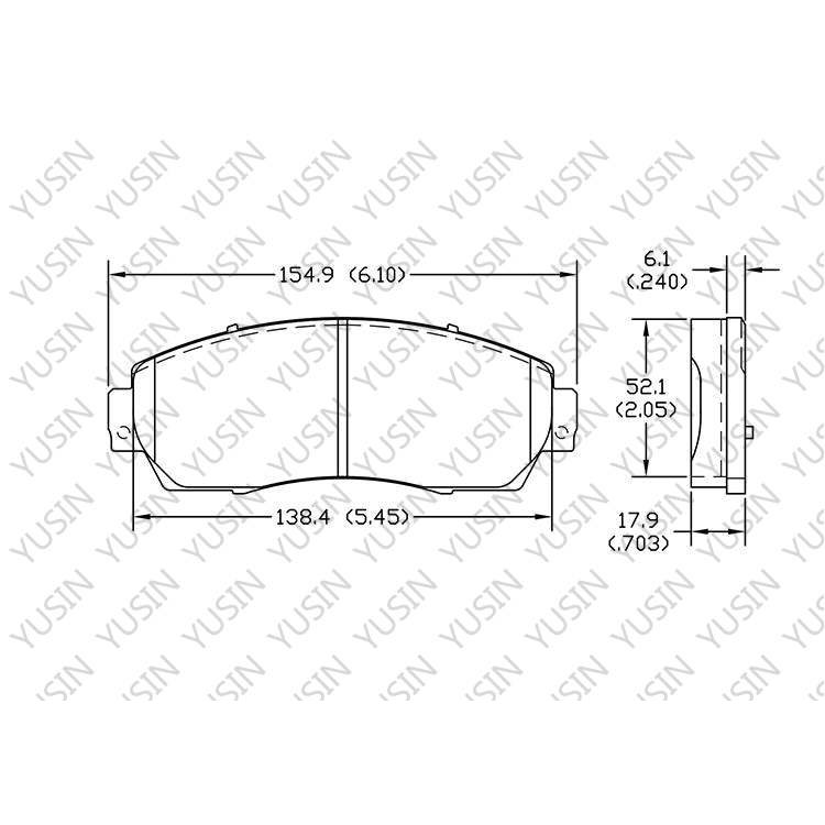 YHXBCP000008 Front Brake Pad