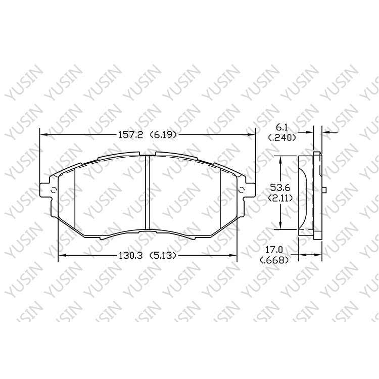 YHXBCP000035 Front Brake Pad