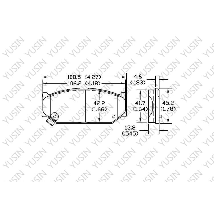 YHXBCP000036 Front Brake Pad