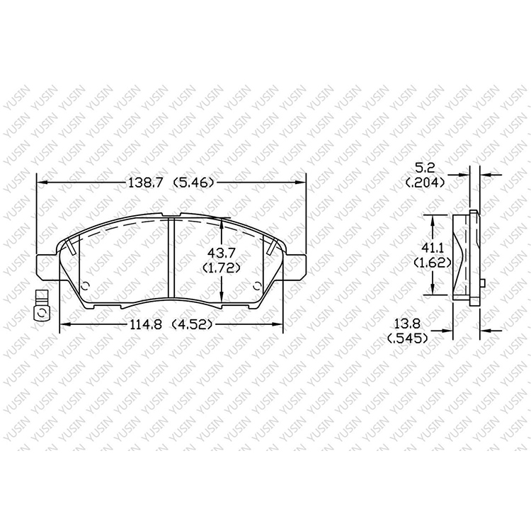 YHXBCP000048 Front Brake Pad