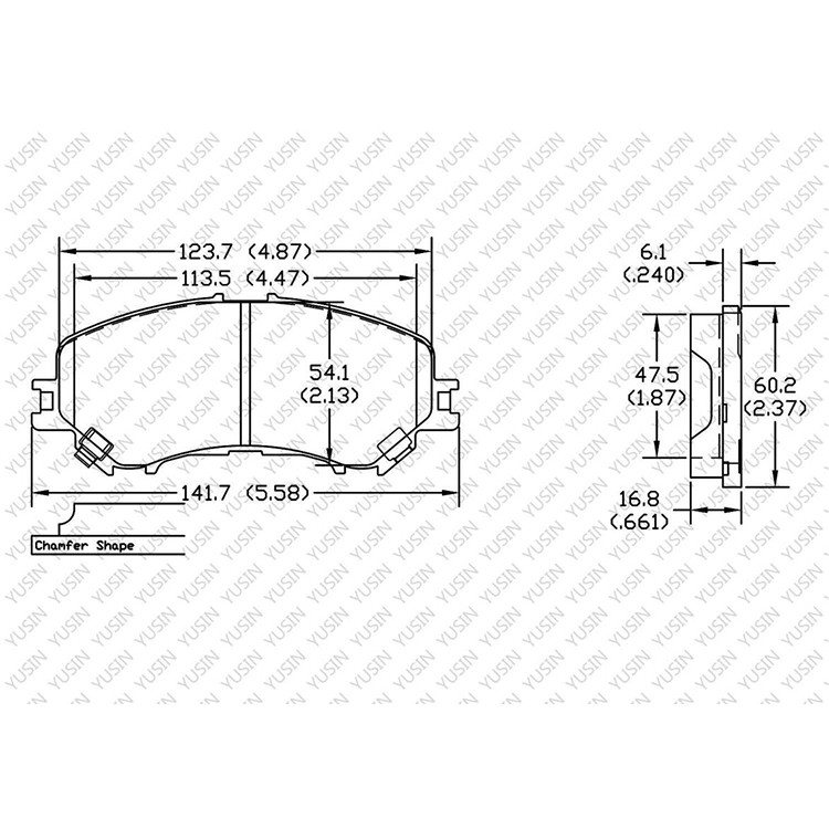 YHXBCP000051 Front Brake Pad