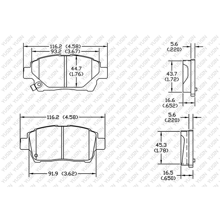 YHXBCP000063 Front Brake Pad