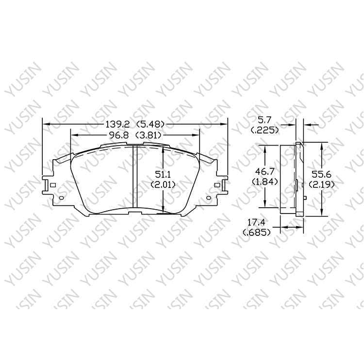 YHXBCP000069 Front Brake Pad