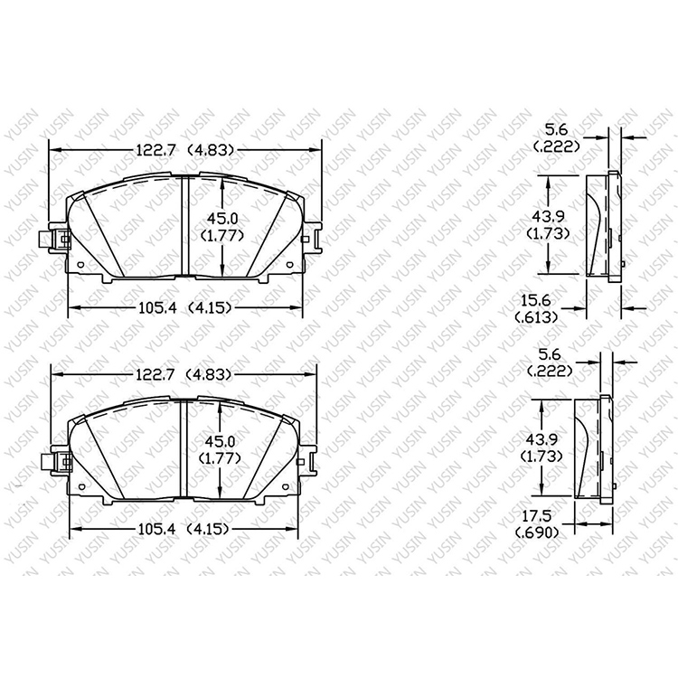 YHXBCP000074 Front Brake Pad