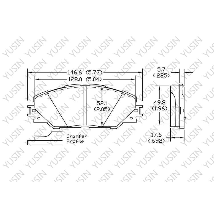 YHXBCP000075 Front Brake Pad