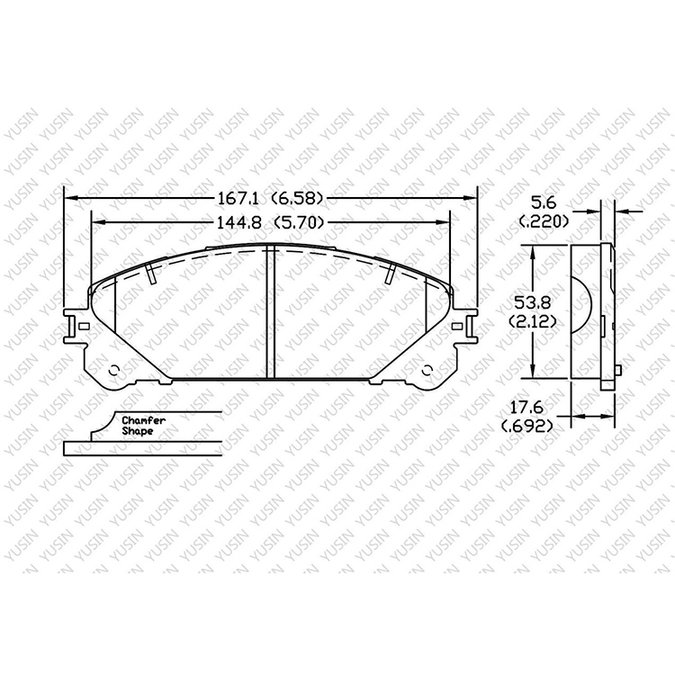 YHXBCP000080 Front Brake Pad