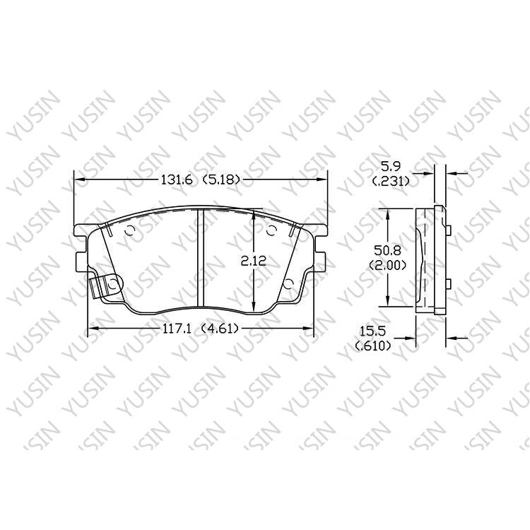 YHXBCP000093 Front Brake Pad