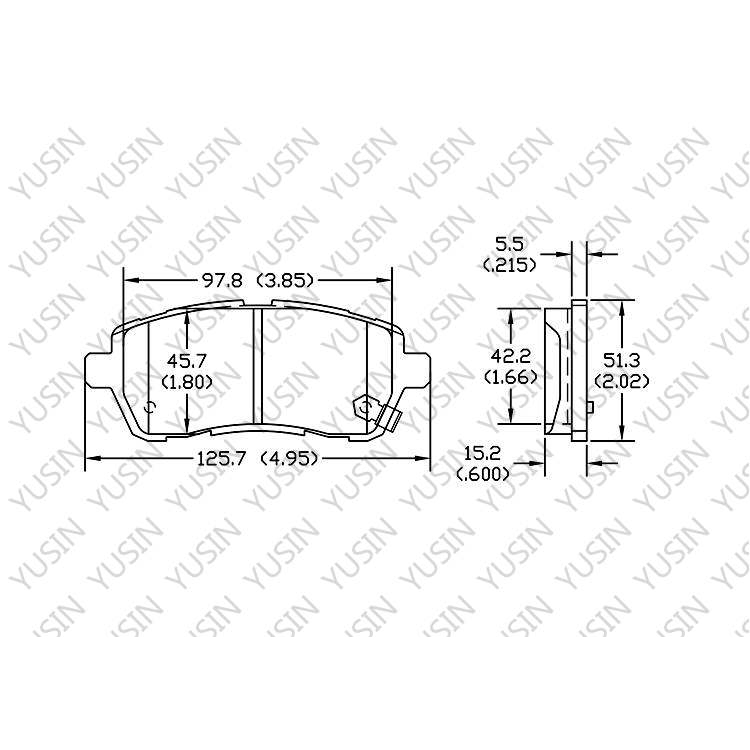 YHXBCP000099 Front Brake Pad