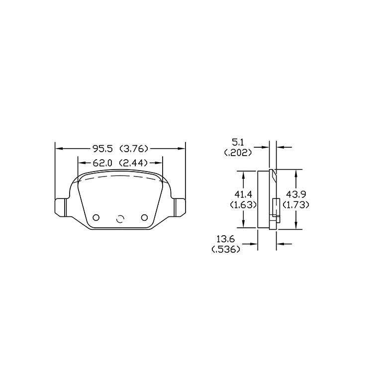 YHXBCP000386 Rear Brake Pad