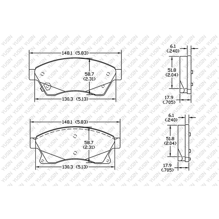 YHXBCP000390 Front Brake Pad