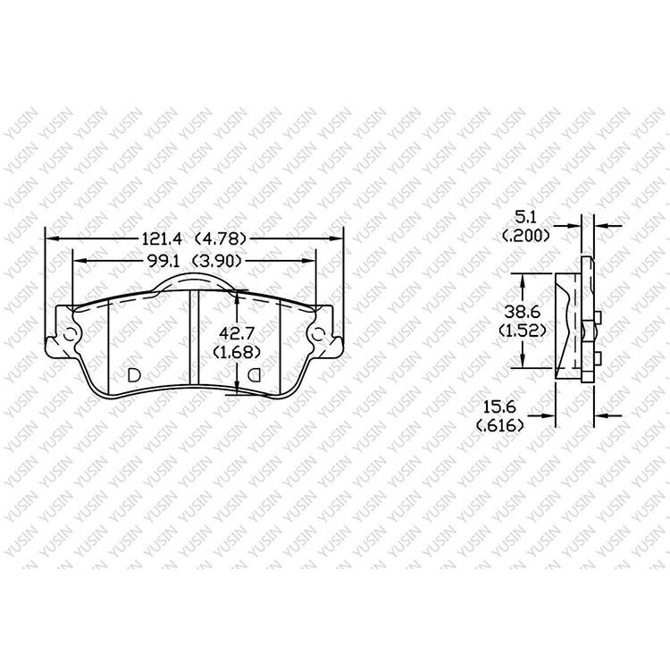 YHXBCP000391 Front Brake Pad