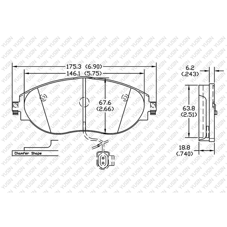 D1633 Front Brake Pad