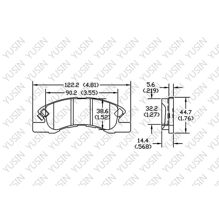 D1731 Front Brake Pad