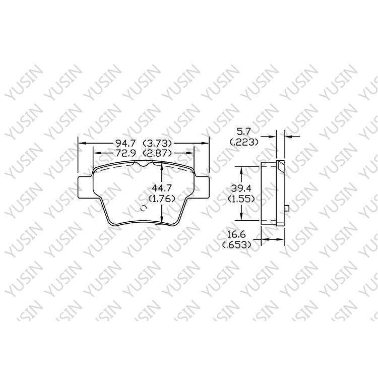 D1621 Front Brake Pad