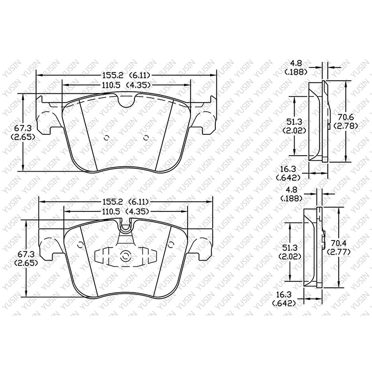 D1974 Front Brake Pad