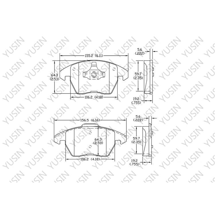 YHXBCP000417 Front Brake Pad