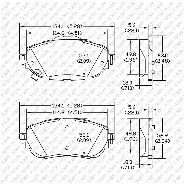 D1964 Front Brake Pad