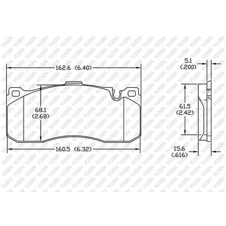 D1371 Front Brake Pad