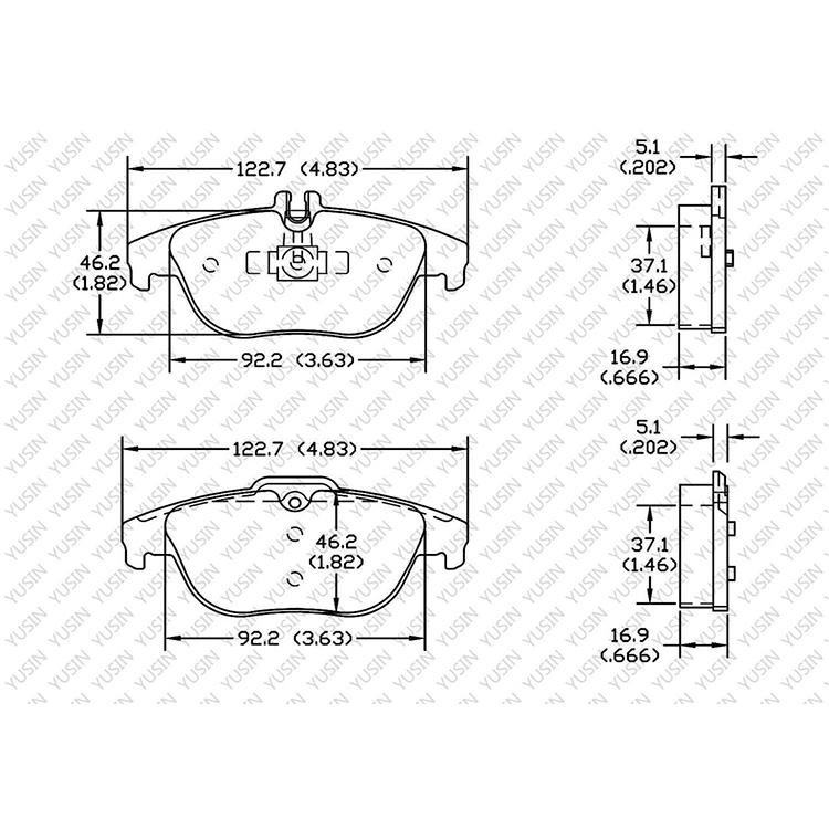 D1341 Rear Brake Pad