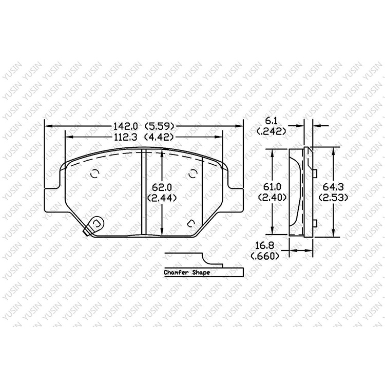 D1783 Front Brake Pad