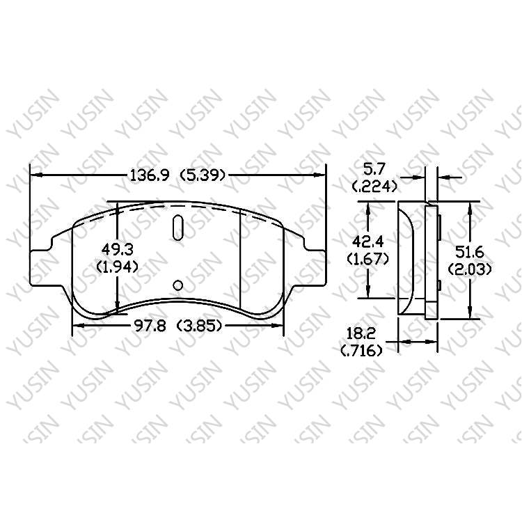 D1935 Front Brake Pad