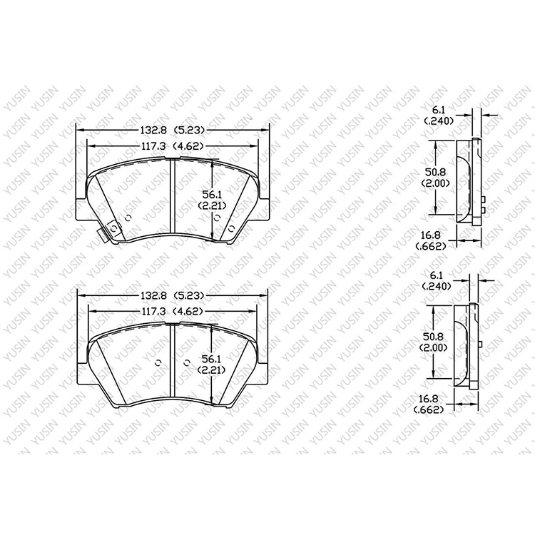 D1543 Front Brake Pad