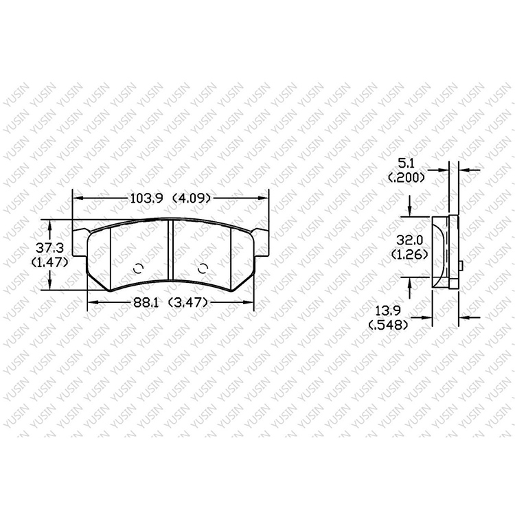 D1315 Rear Brake Pad