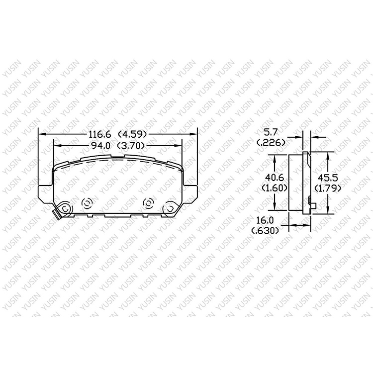 D1841 Rear Brake Pad