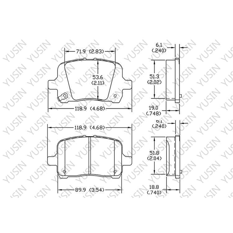 D1028 Front Brake Pad