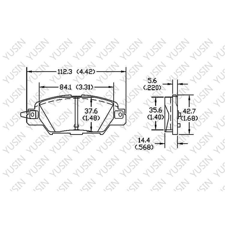 D1846 Rear Brake Pad