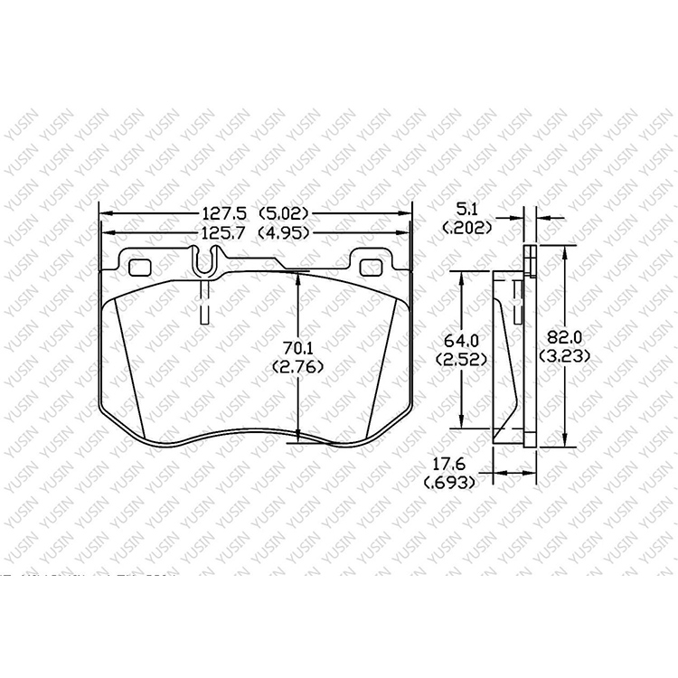 D1862 Front Brake Pad