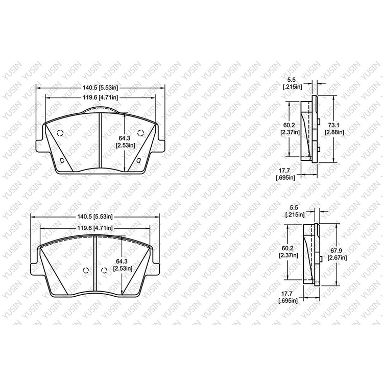 D2137-9374 Front Brake Pad